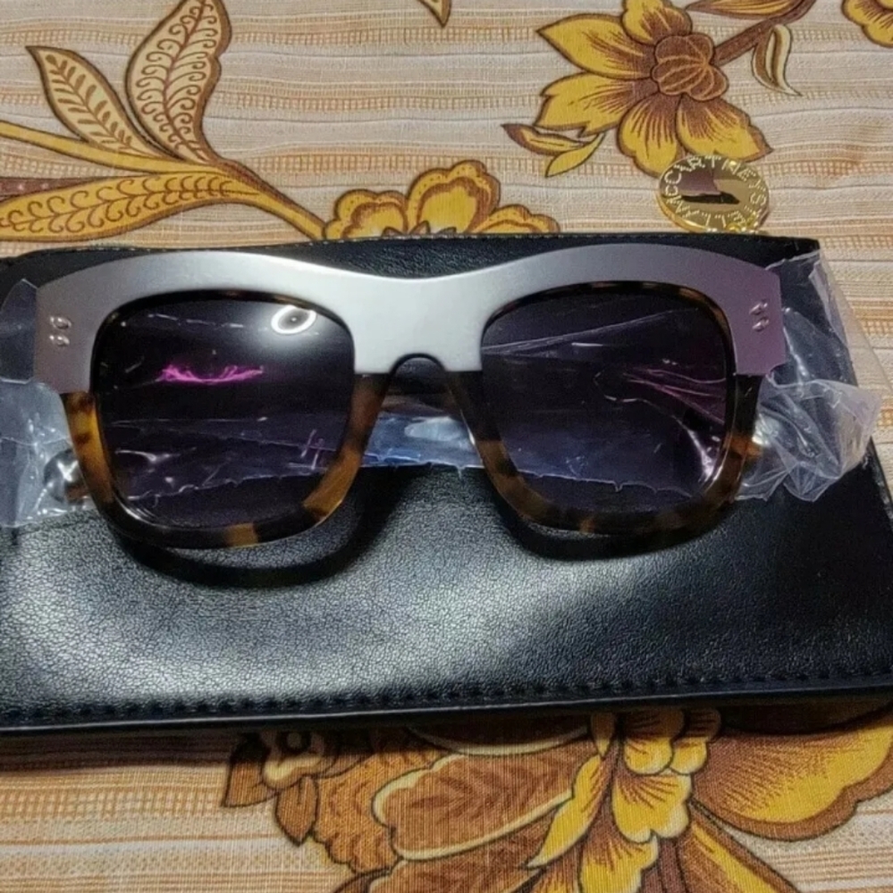 Stella Mccartney havana brown gray Sunglasses SC0047S